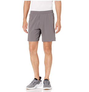 Peak Velocity Men's 7'' Running Shorts with Boxer Brief, Grey, Medium New